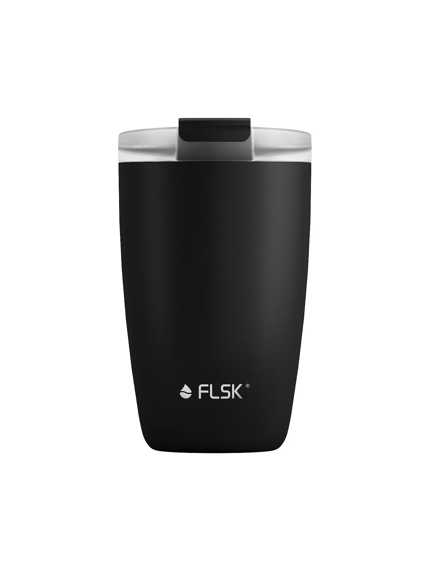 FLSK | Isolierbecher - Thermosbecher CUP Coffee to go-Becher 0,35l Black | 